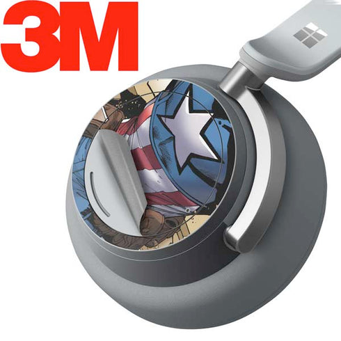 Marvel Captain America Epic Shield Break Surface Headphones Skin